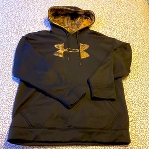 Under Armour black and camo hoodie